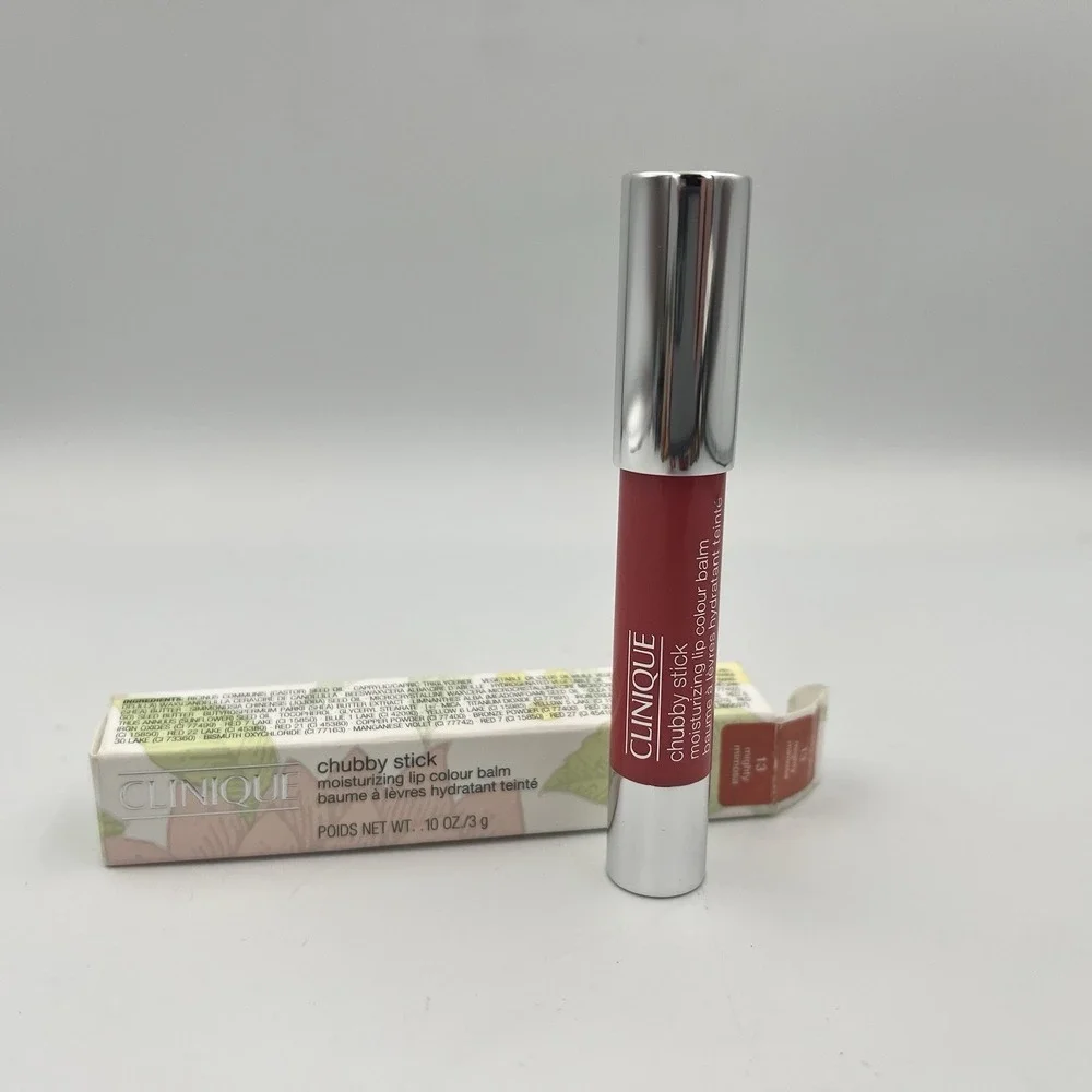 NEW! Clinique Chubby Stick Moisturizing Lip Colour Balm #13 Mighty Mimosa .10 OZ